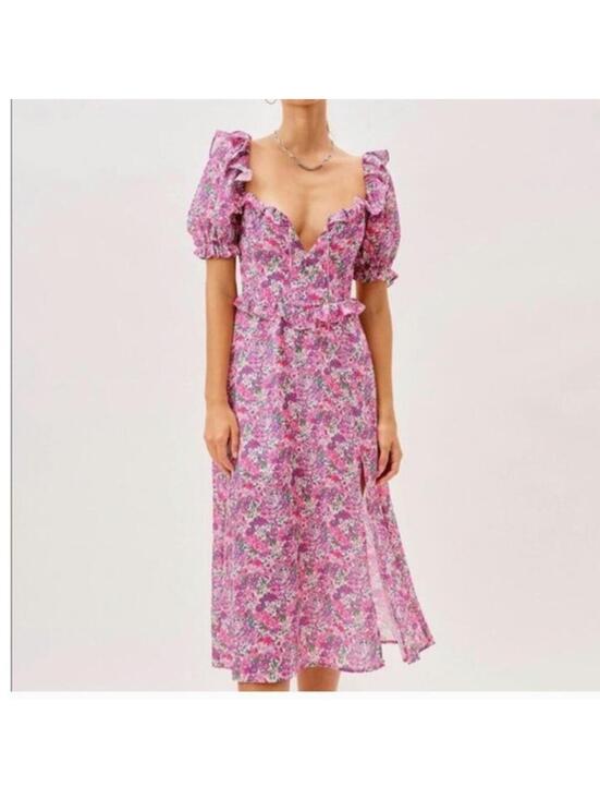 Dresses & Skirts - For Love and Lemons Katrina Midi Length Floral Dress Size Small